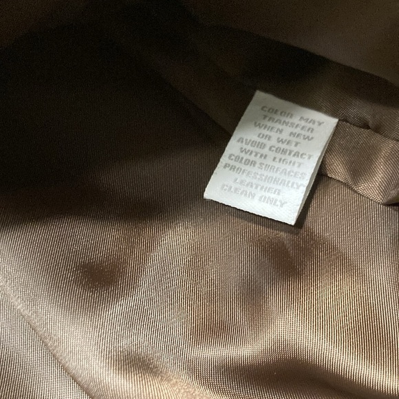 Charter Club Brown Leather Women’s Coat - Picture 7 of 7